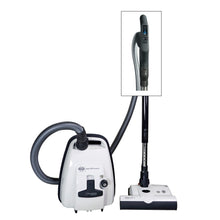 Load image into Gallery viewer, Sebo Airbelt K3 Premium with ET-1 Power Head and parquet brush. Includes Three-Step Hospital Grade Filtration
