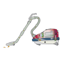 Load image into Gallery viewer, Sebo Airbelt K2 Kombi with combination nozzle. (Blue)