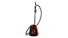 Load and play video in Gallery viewer, Sebo Airbelt K2 Turbo with turbo nozzle and parquet brush.  Includes Three-Step Hospital Grade Filtration
