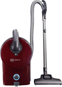 Sebo Airbelt D1 Turbo with parquet brush and turbo head.  Includes Three-Step Hospital Filtration