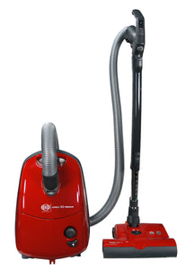 Sebo E3 Premium with ET-1 Power Head and parquet brush.  Includes Three-Step Hospital Grade Filtration