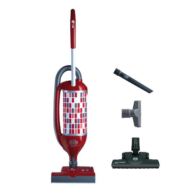 Sebo Felix Premium Rosso with ET-1 Power Head with Three-Step Hospital Filtration